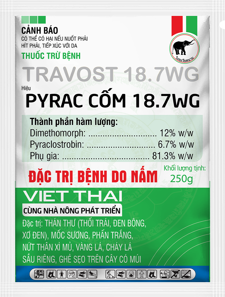 Pyrac cốm 250gr túi 3d
